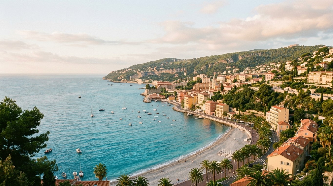 French Riviera coastline near Nice