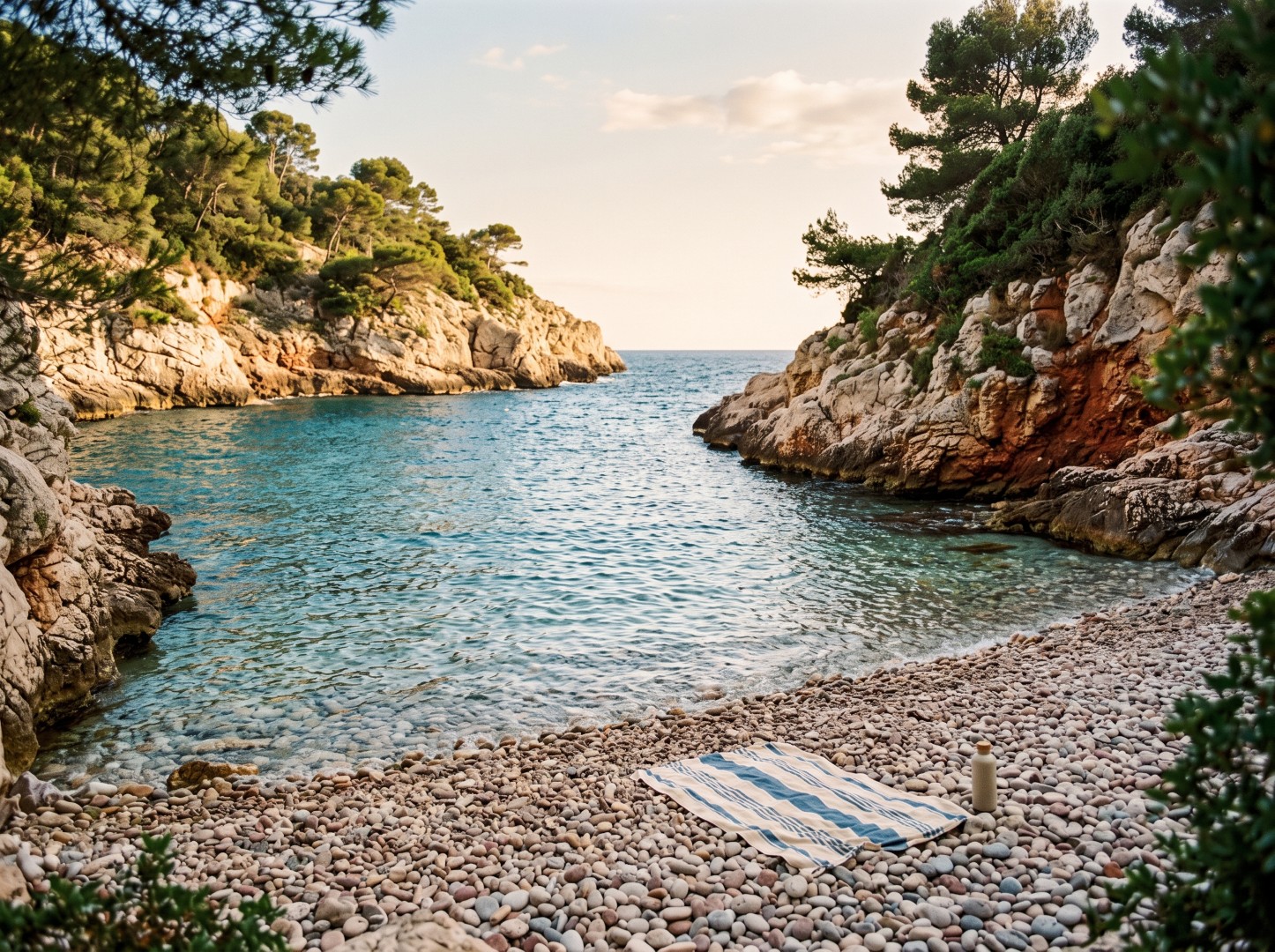 A hidden swimming cove near Nice
