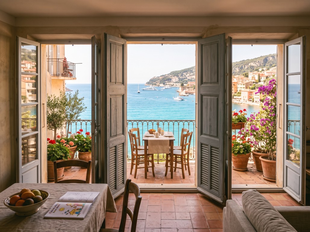 A sea-view apartment in Villefranche, ready for viewing